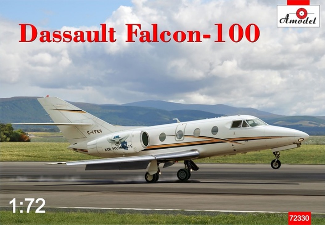 

Сборная модель Amodel 1/72 Самолет Dassault Falcon-100 72330