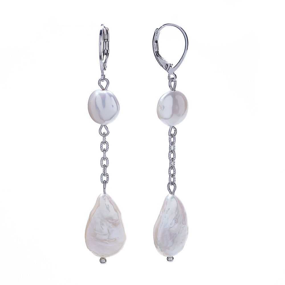 

Серьги из бижутерного сплава с жемчугом Lanzerotti Girocollo, Girocollo