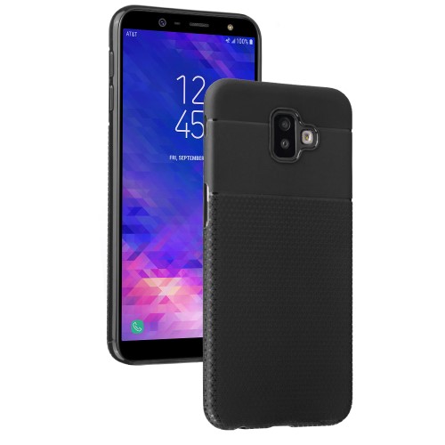 

Чехол силиконовый для Samsung J610F, Galaxy J6 Plus (2018), Triangle Pattern, черный