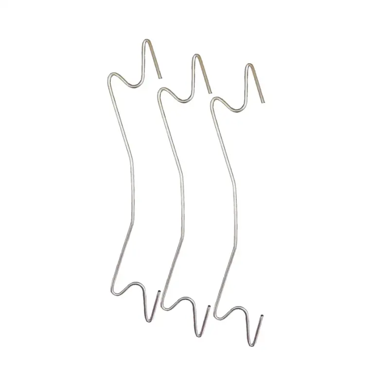 

Кистедержатель крючок для томатов огурцов без намотки KR30 22 х 2 см 30 шт., Серебристый