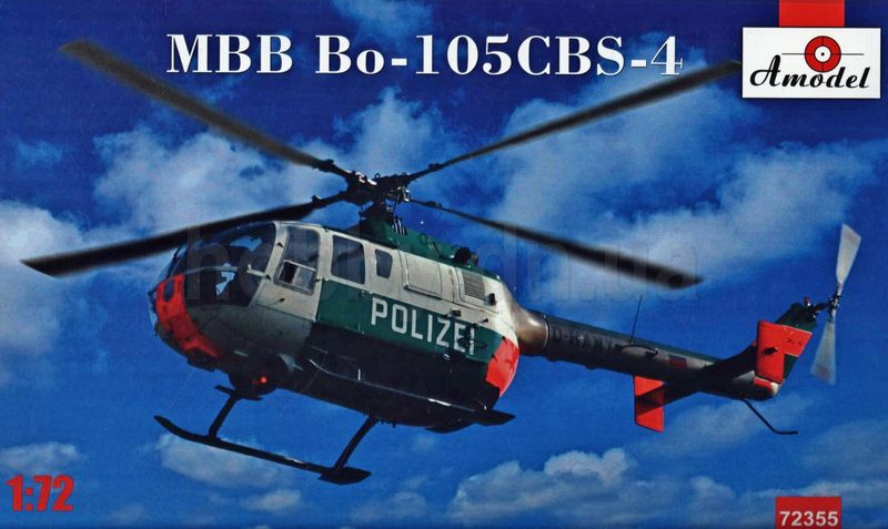 фото Сборная модель amodel 1/72 вертолет mbb bo-105cbs-4 72355