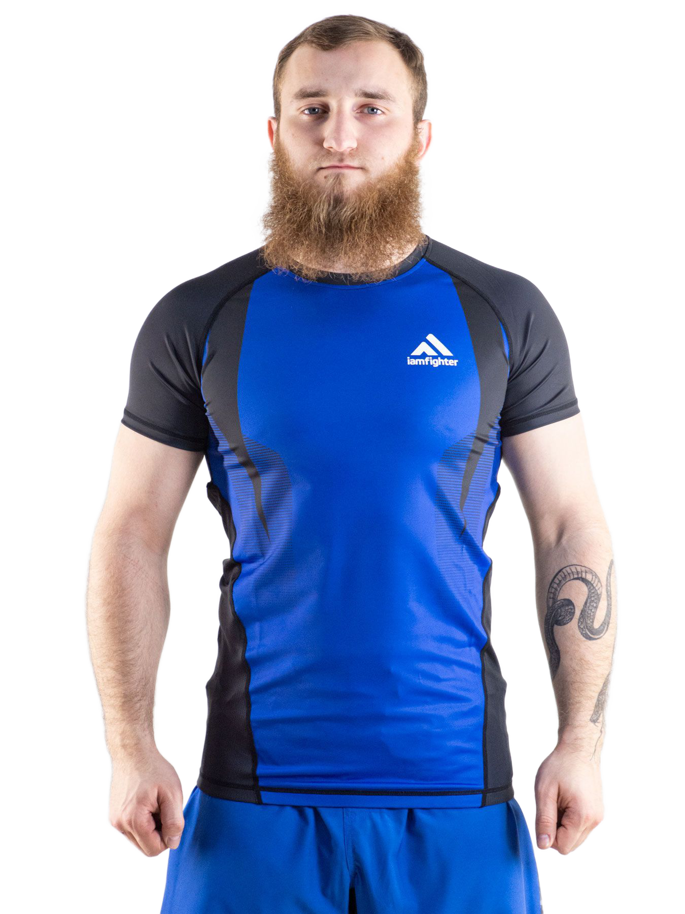 фото Рашгард iamfighter basic l, синий