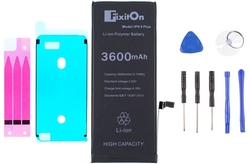 

Аккумулятор ув. ёмкости FixitOn 616-0770, 616-0772 для Apple iPhone 6 Plus