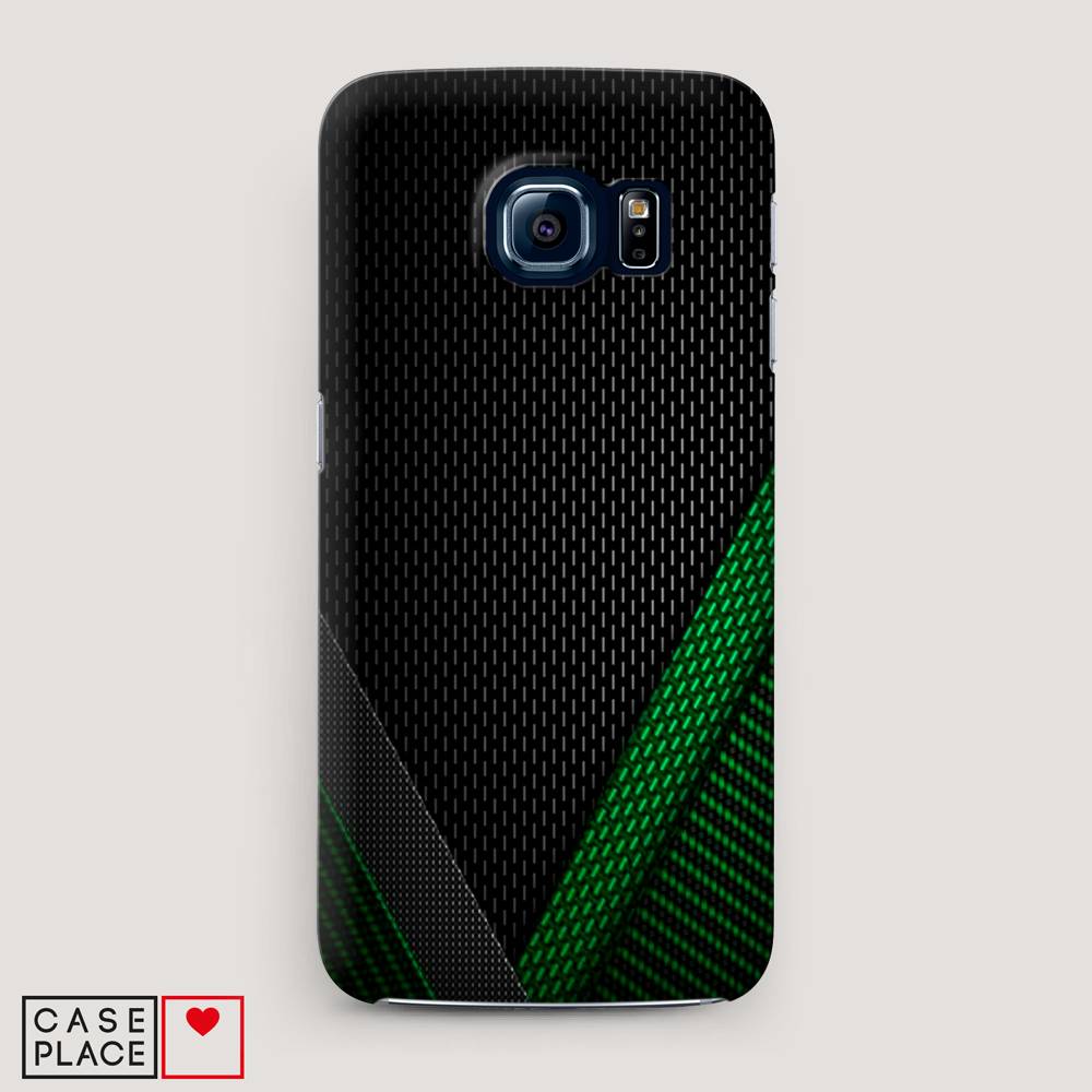 

Чехол Awog "Зеленый карбон" для Samsung Galaxy S6, 24320-2