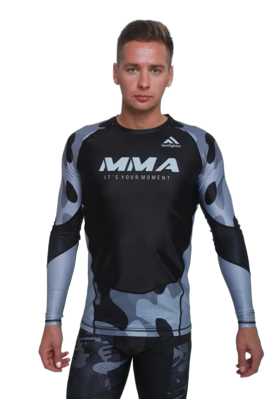 фото Рашгард iamfighter mma military l, черный