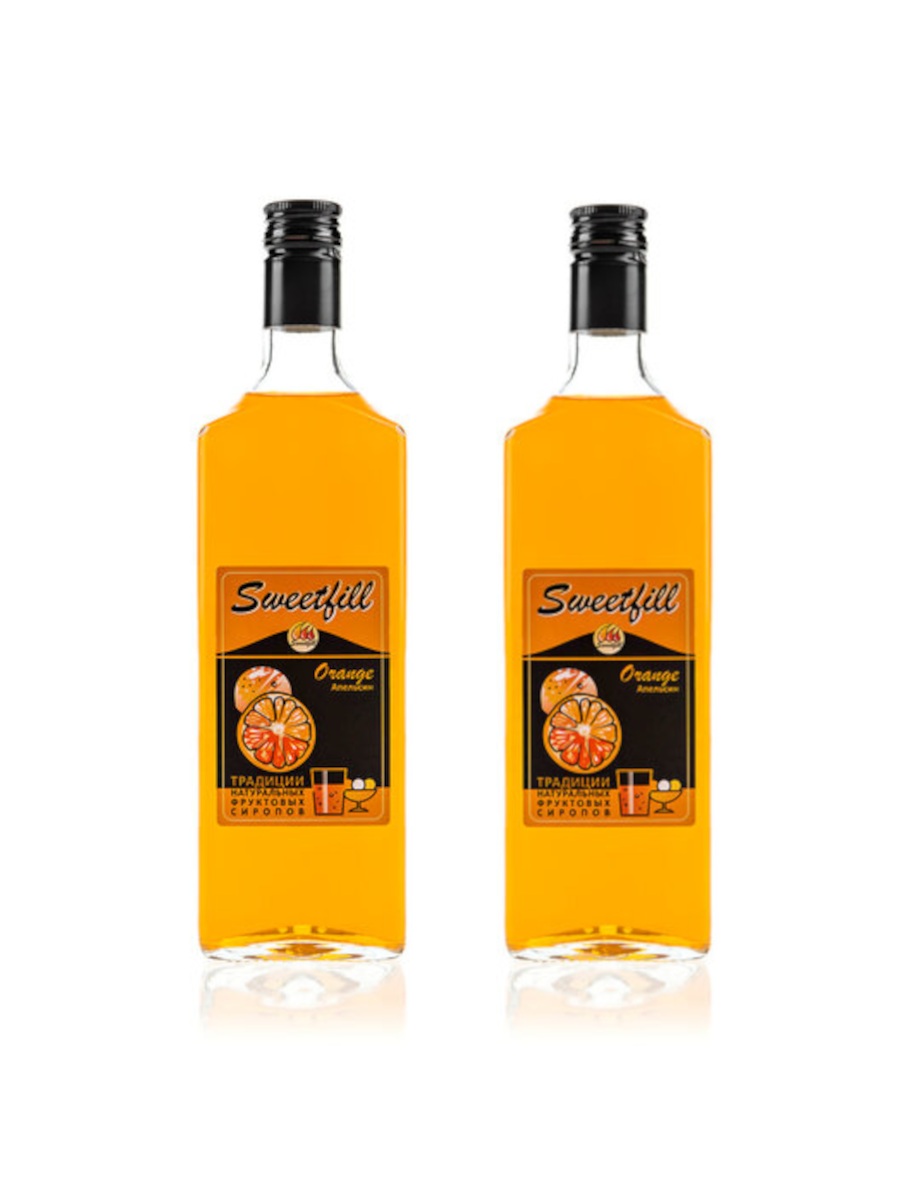 

Комплект сиропов SweetFill Апельсин, 2 шт по 0,5 л