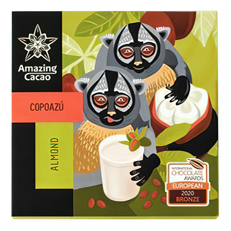 Шоколад Amazing Cacao горький Купуасу с миндалем 60 г