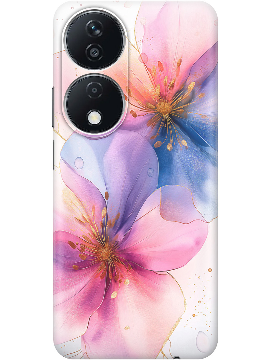 

Силиконовый чехол на Honor X7b с принтом "Магические цветочки", Прозрачный;белый;розовый;синий, 781972123