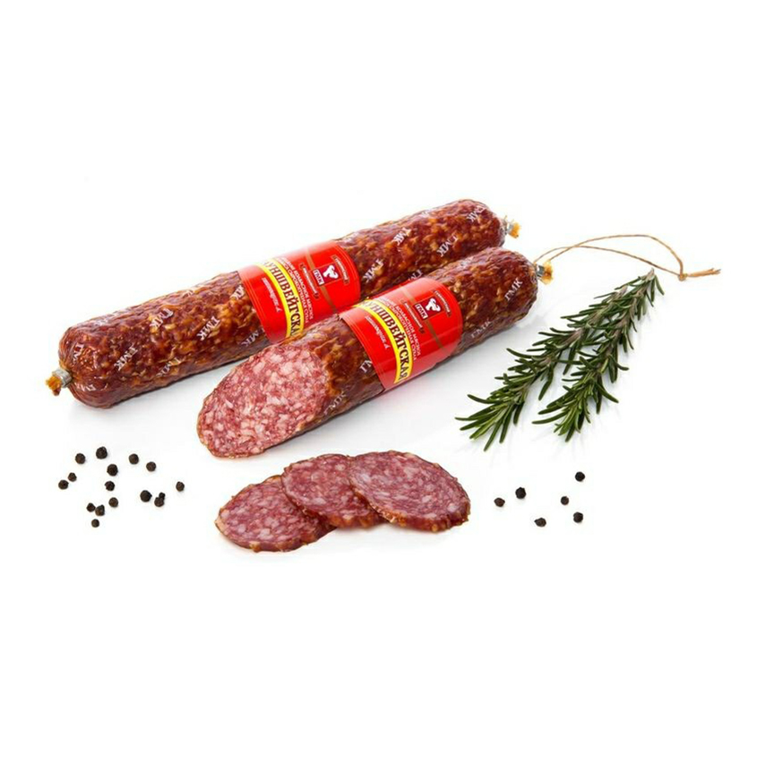 

Колбаса сырокопченая Губкинский Мясокомбинат Брауншвейгская +-300 г