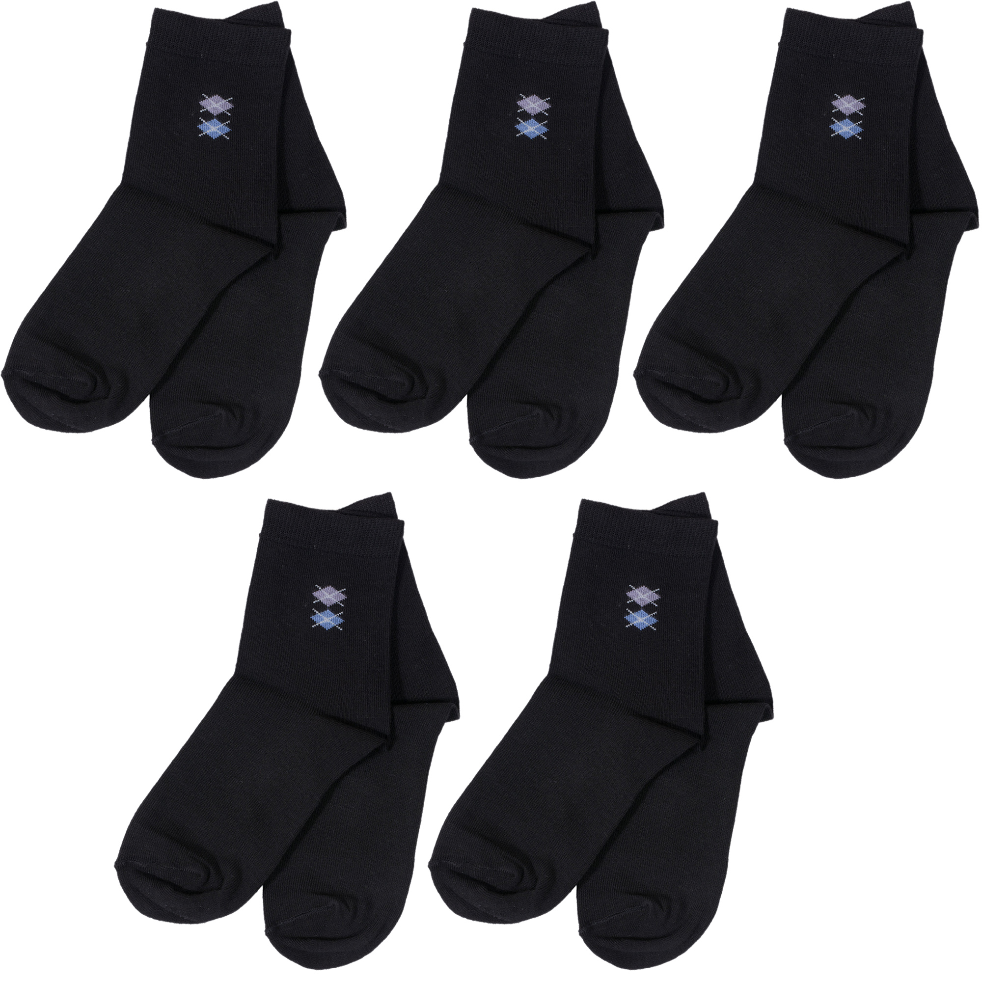 Носки для мальчиков ХОХ 5-D-3Rs цв. черный р. 34