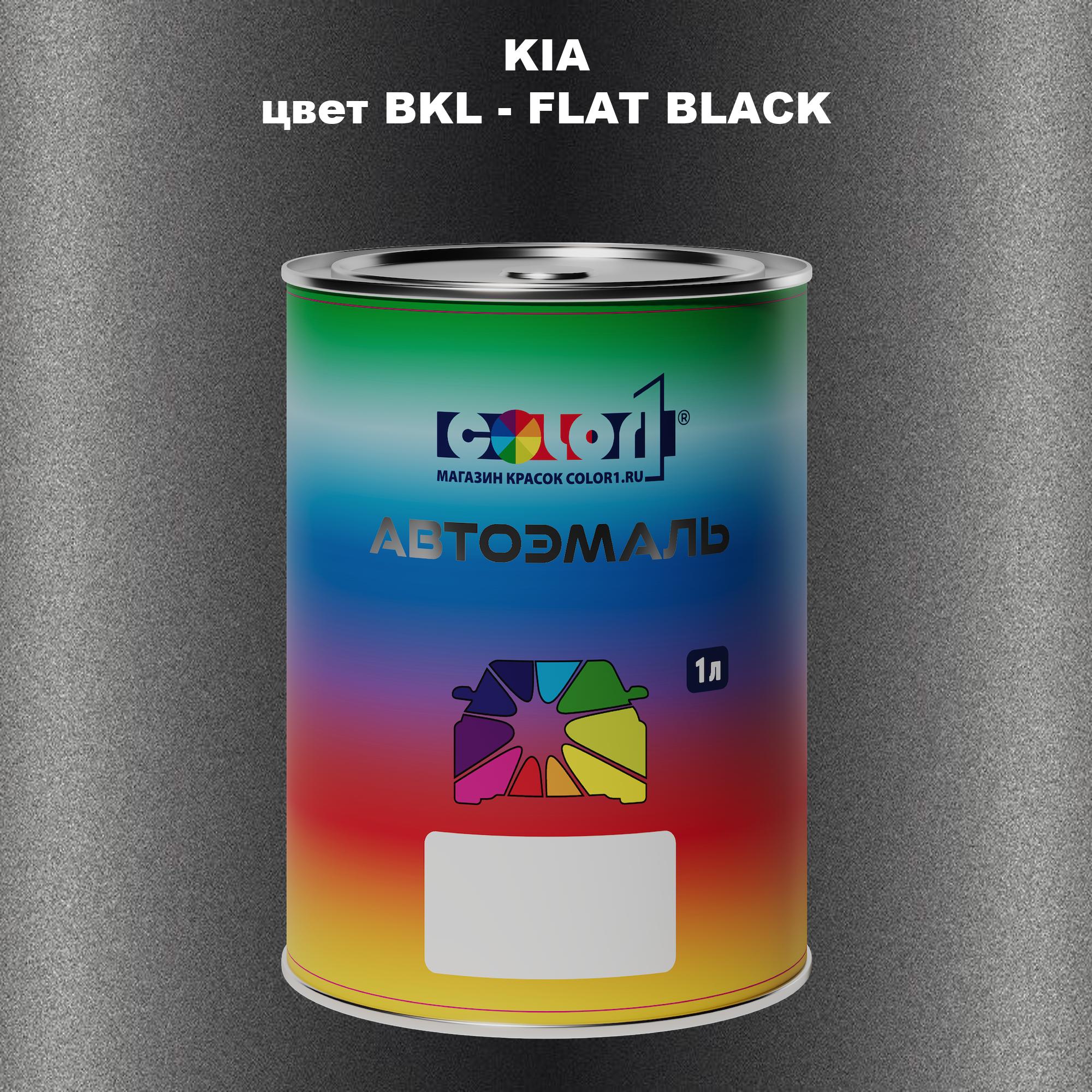 

Автомобильная краска COLOR1 для KIA, цвет BKL - FLAT BLACK, Прозрачный