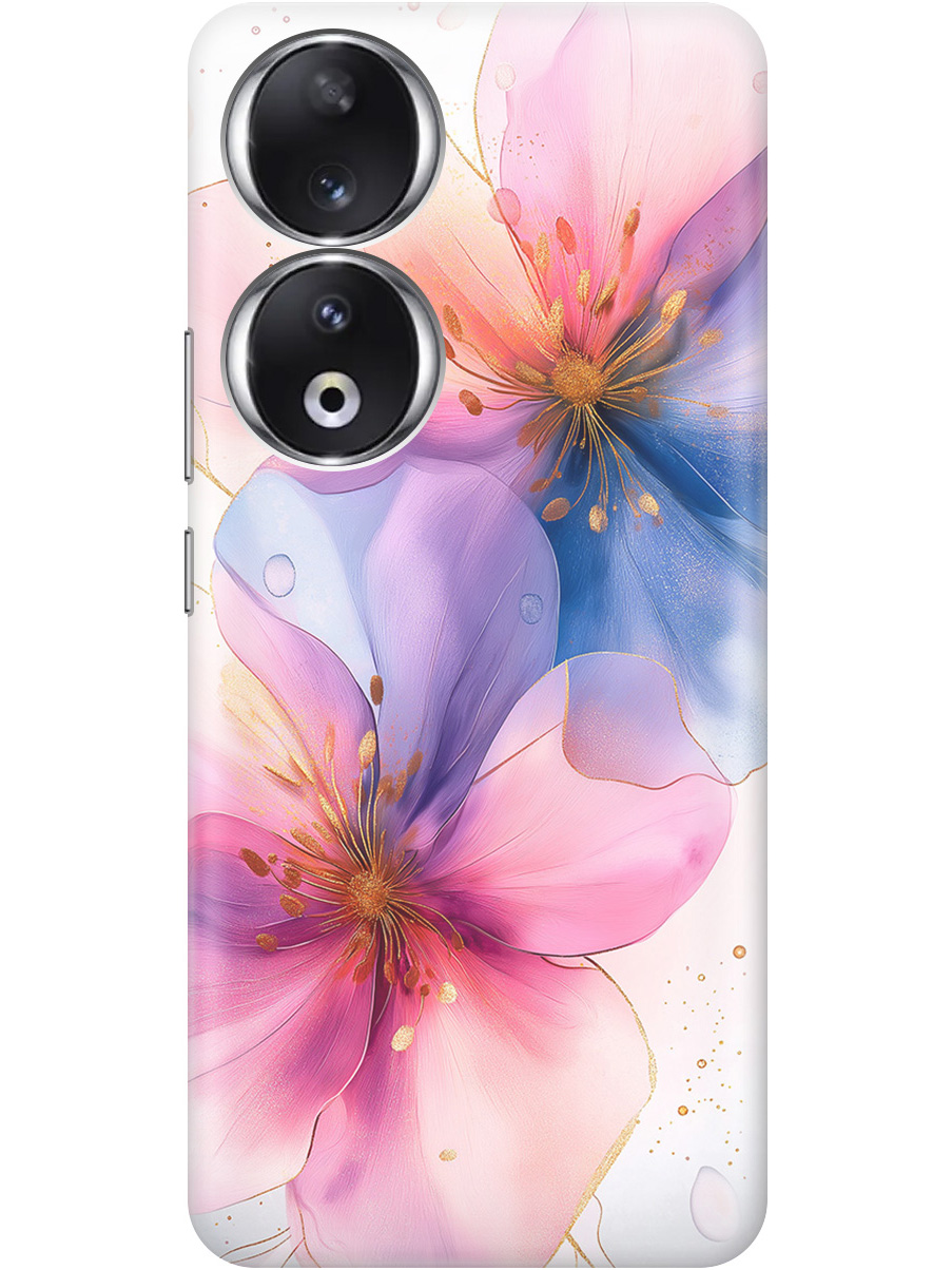 

Силиконовый чехол на Honor 90 с принтом "Магические цветочки", Прозрачный;белый;розовый;синий, 772618123