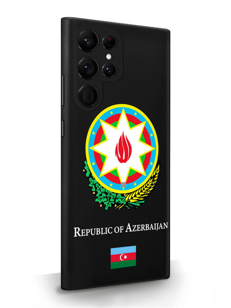 фото Чехол signumcase для samsung galaxy s22 ultra герб азербайджана черный
