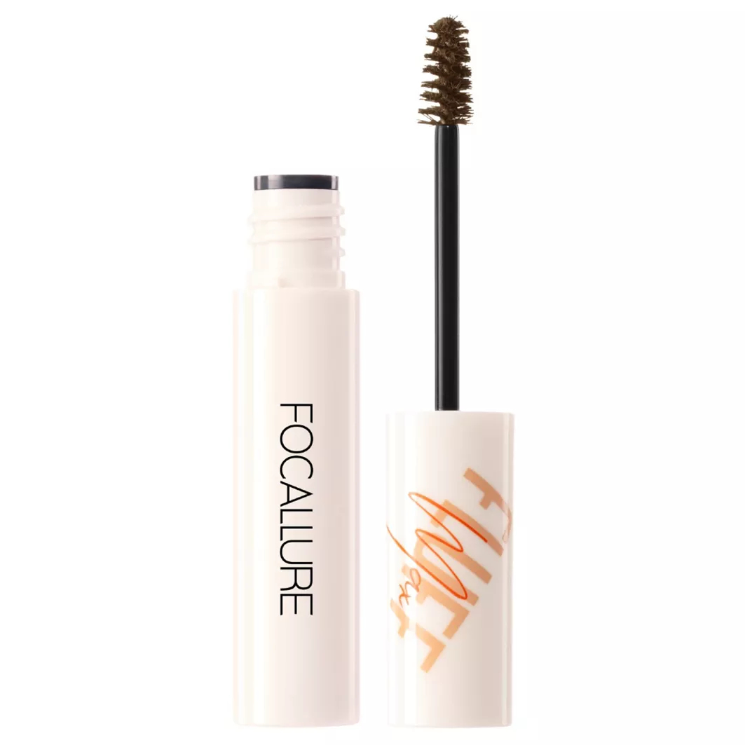 Гель для бровей Focallure Fluffmax Tinted, №03 Темно-коричневый, оттеночный, 4 г pro gel mascara lash serum профессиональная гель сыворотка для ресниц