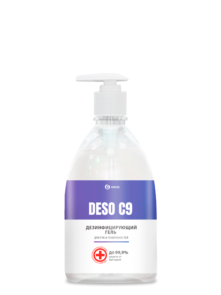 Дезинфицирующее средство Grass  на основе изопропилового спирта DESO C9 гель, 500 мл.