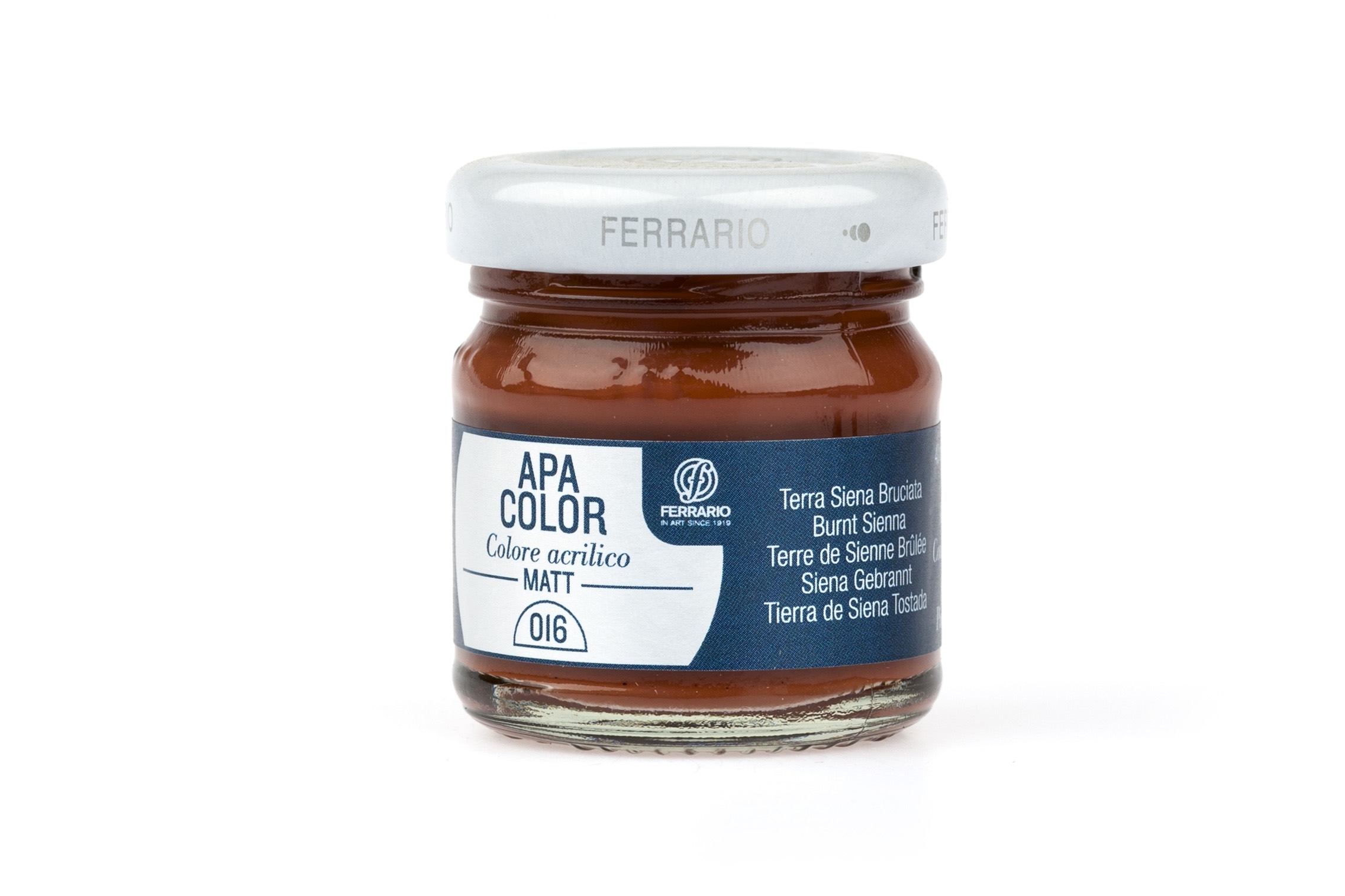 

Акрил Ferrario Apa Color 40 мл № 16 сиена жженая, BA0040А0016