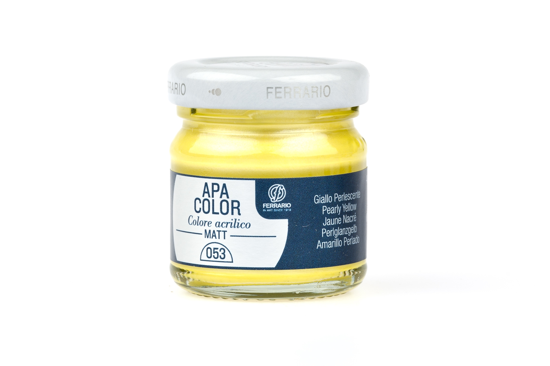 

Акрил Ferrario Apa Color 40 мл № 53 желтый перламутровый, BA0040а0053