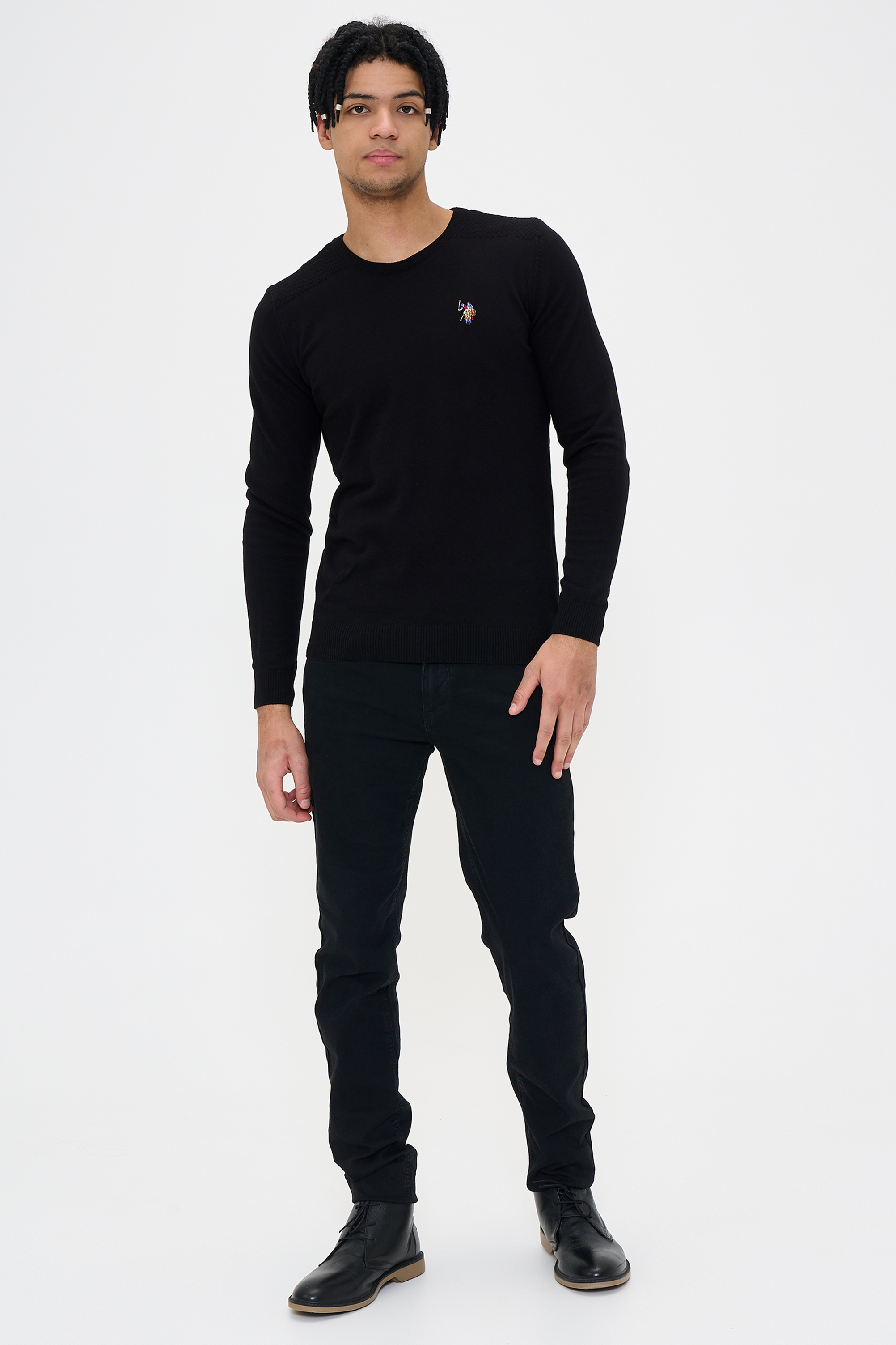 

Джемпер мужской U.S. POLO Assn. G081SZ0TK0TD01-LY-R черный L, G081SZ0TK0TD01-LY-R