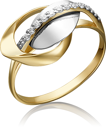 

Кольцо из золота с фианитом р. 20 PLATINA jewelry 01-5271-00-401-1121-23, 01-5271-00-401-1121-23