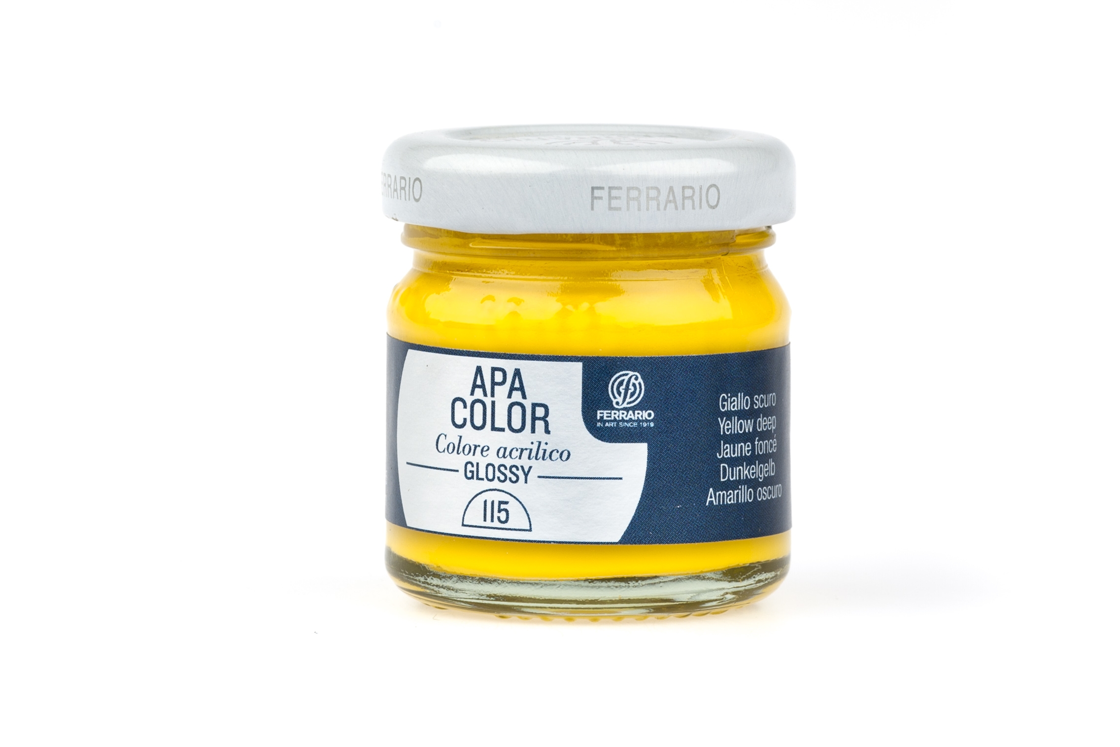 

Акрил Ferrario Apa Color 40 мл № 115 желтый темный глянцевый., BA0040В0115