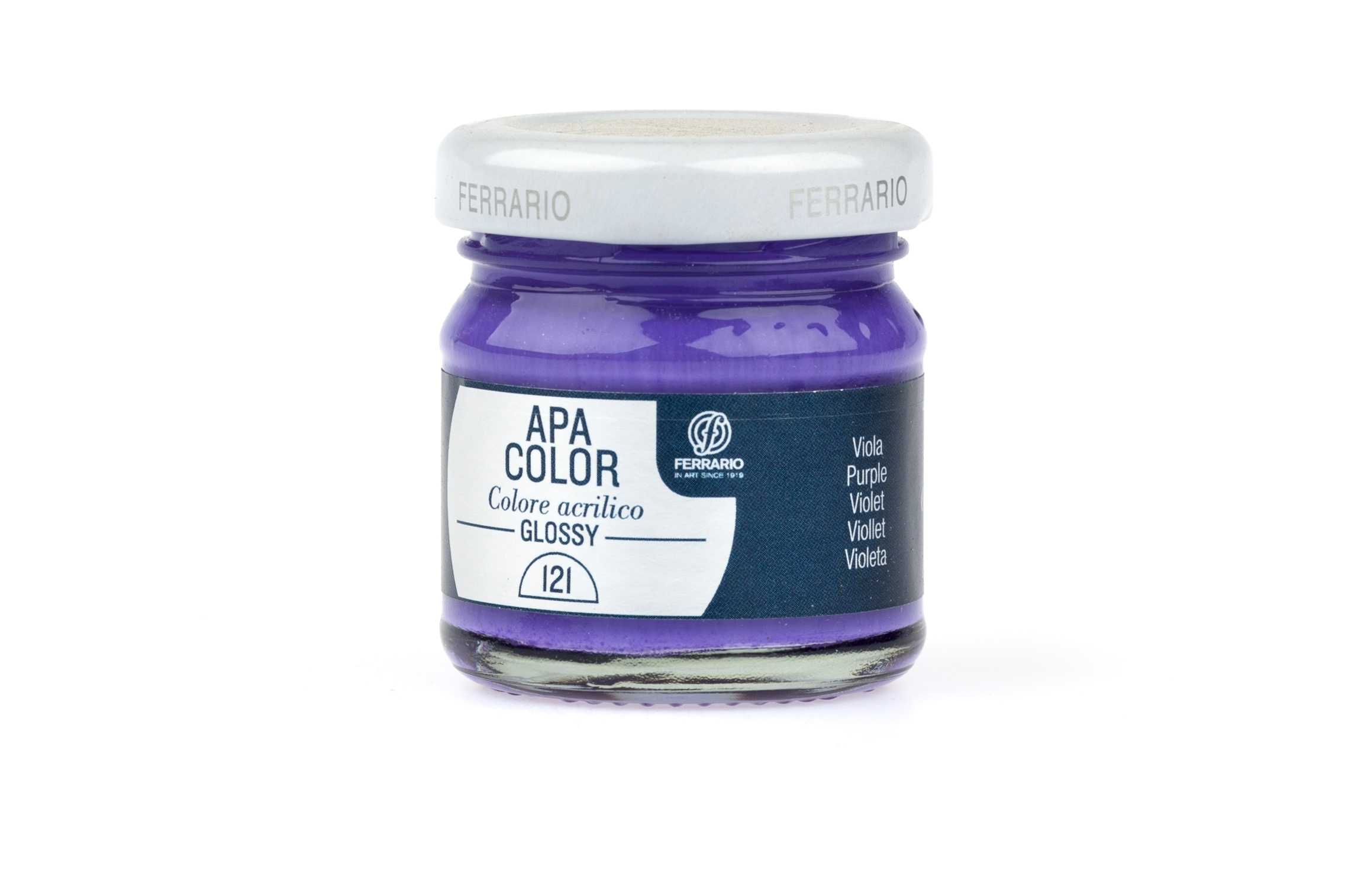 

Акрил Ferrario Apa Color 40 мл № 121 фиолетовый глянцевый, BA0040В0121