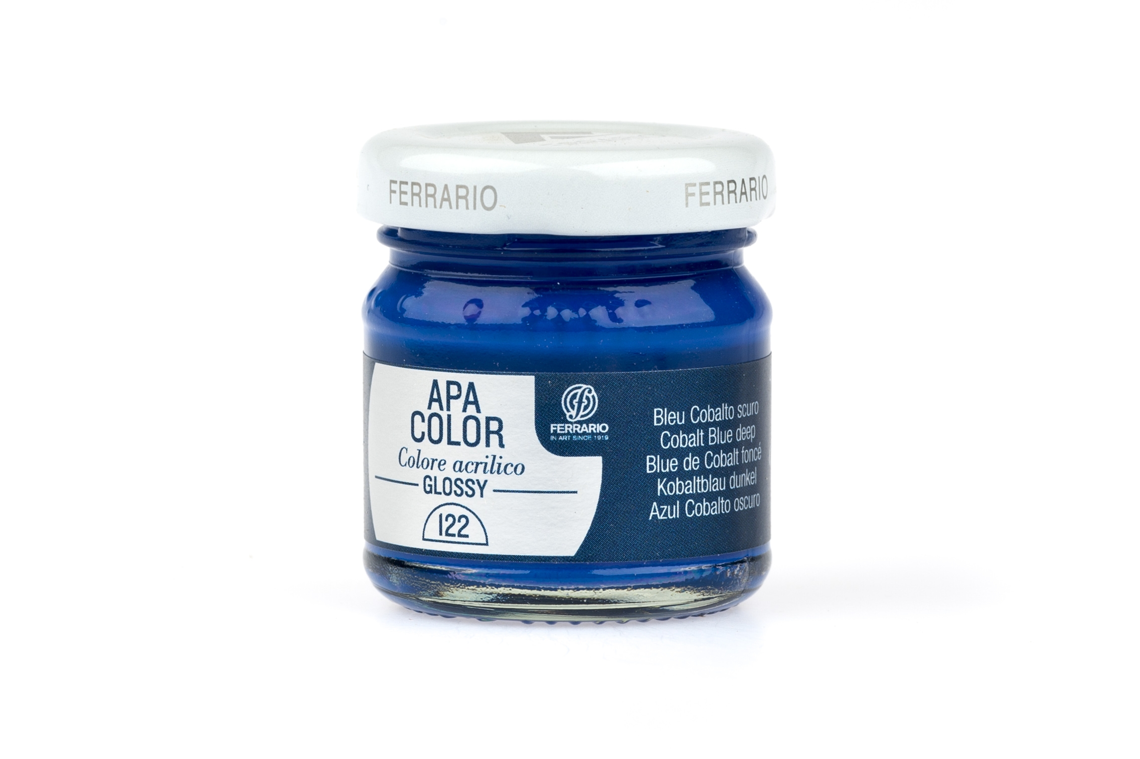 

Акрил Ferrario Apa Color 40 мл № 122 кобальт синий темный, BA0040В0122