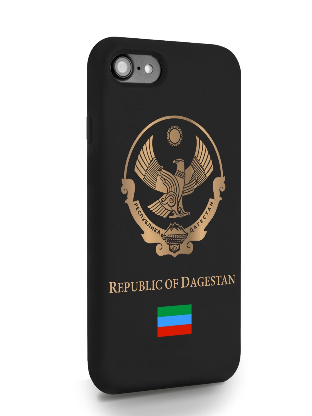 

Черный SignumCase для iPhone 7/8/SE2020 Золотой Герб Дагестана черный, iPhone 7/8/SE2020 Золотой Герб Дагестана
