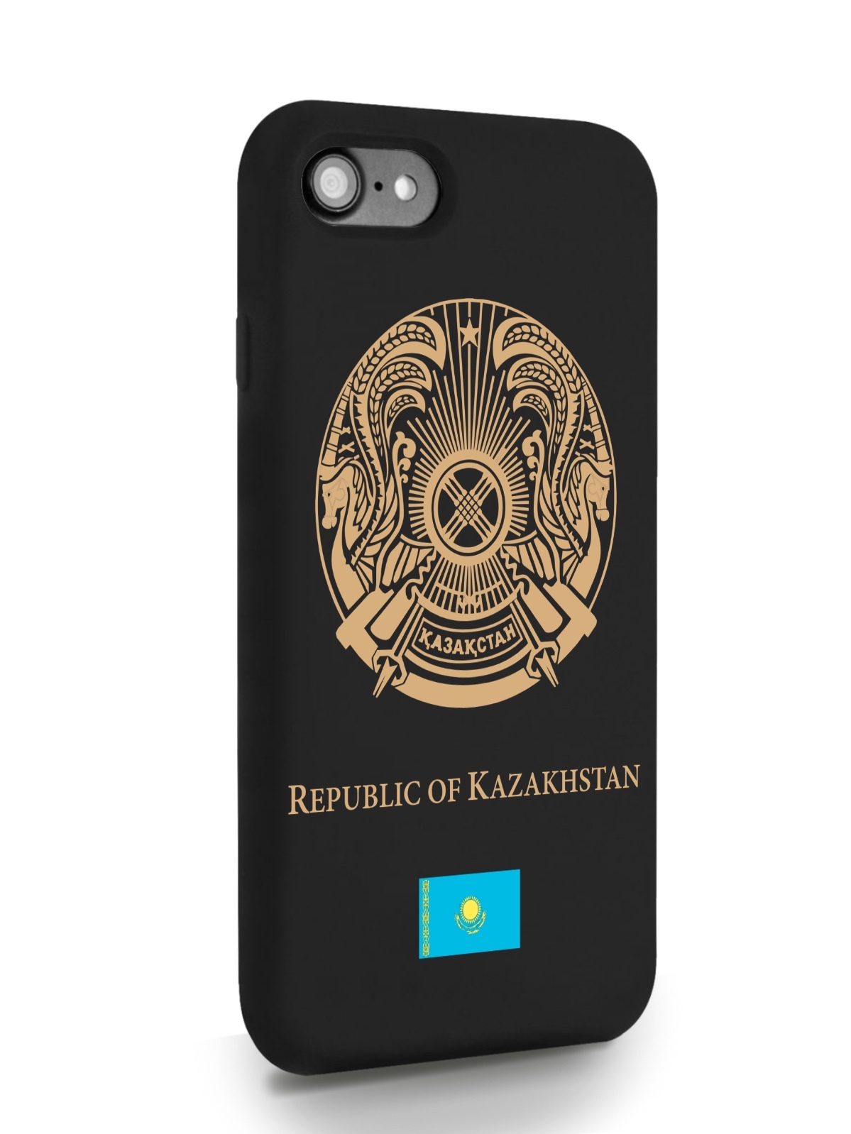 

Черный SignumCase для iPhone 7/8/SE2020 Золотой Герб Казахстана черный, iPhone 7/8/SE2020 Золотой Герб Казахстана