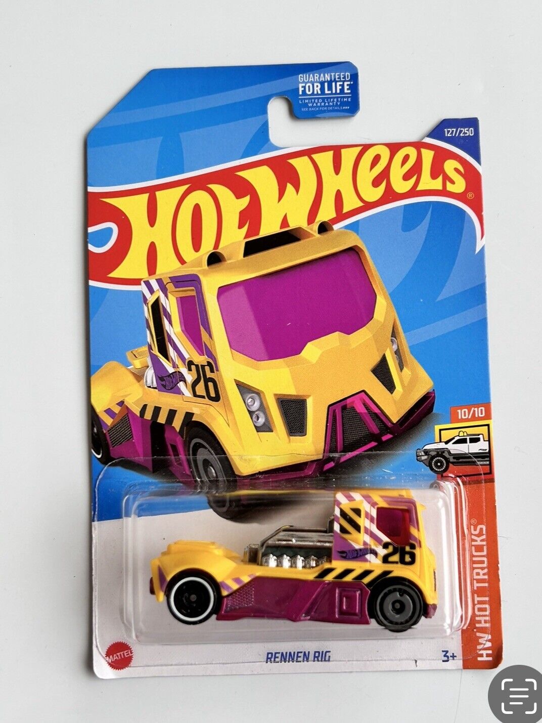 фото Машинка hot wheels хот вилс 127250 rennen rig, hcx55-r521