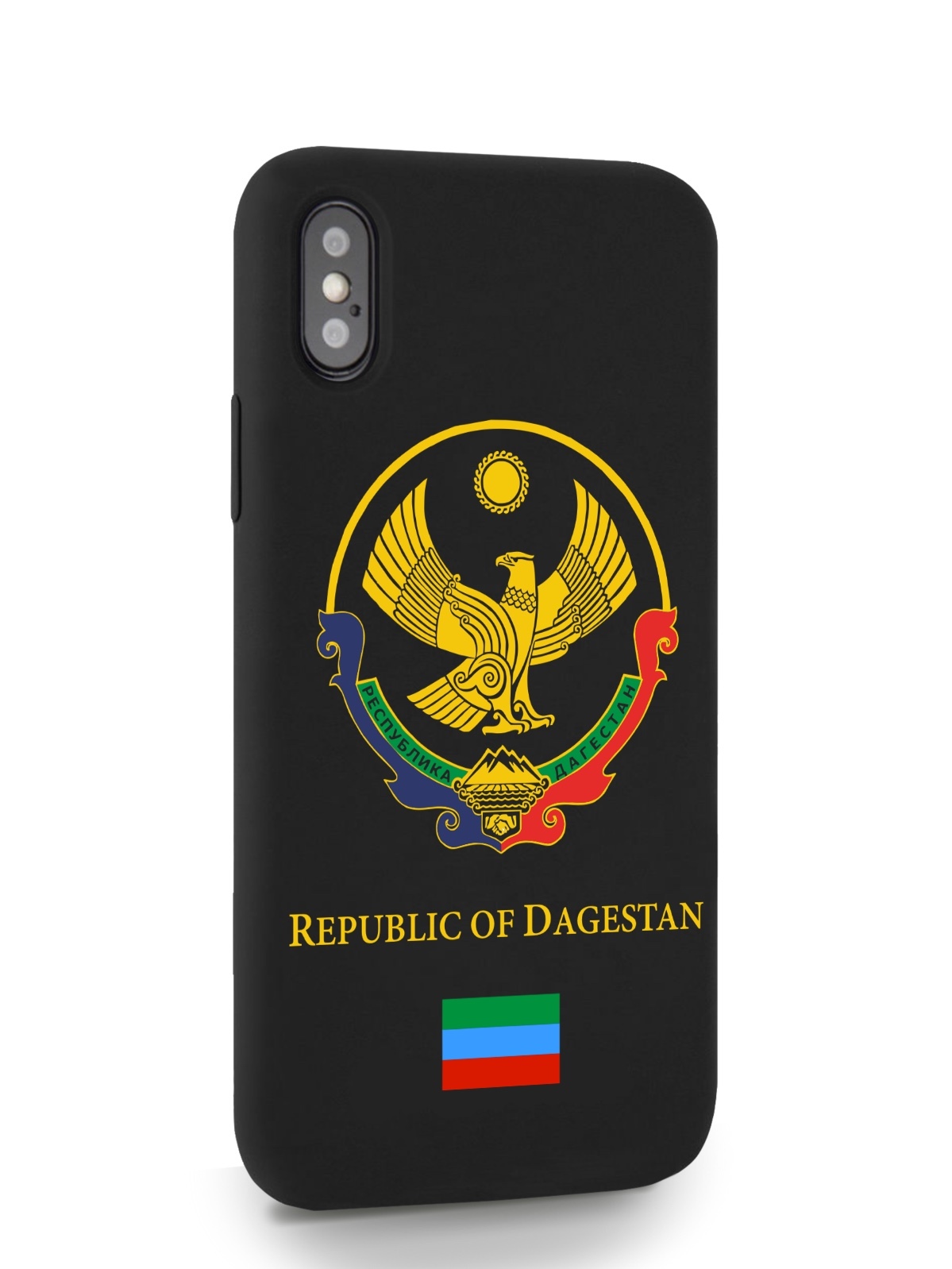 

Черный SignumCase для iPhone X/XS Герб Дагестана черный, iPhone X/XS Герб Дагестана
