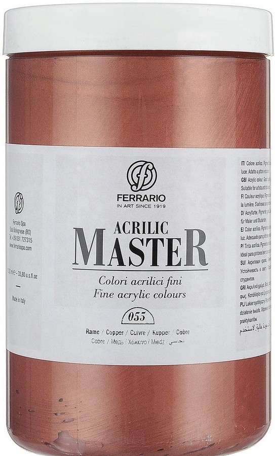 

Акрил Ferrario Acrilic Master 1000 мл № 55 Медь, BM0979E055