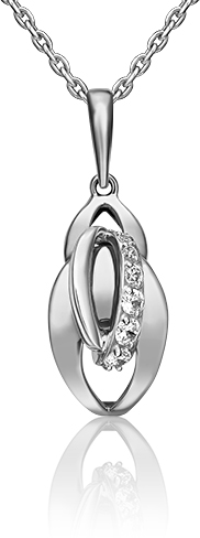 

Кулон из белого золота PLATINA jewelry 03-3134-00-401-1120-03, фианит, 03-3134-00-401-1120-03