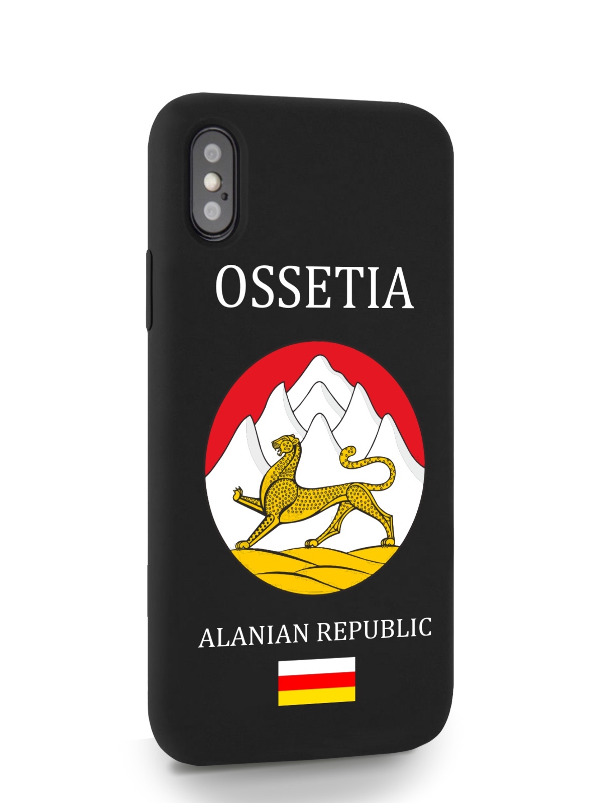 

Черный SignumCase для iPhone X/XS Герб Северной Осетии черный, iPhone X/XS Герб Северной Осетии