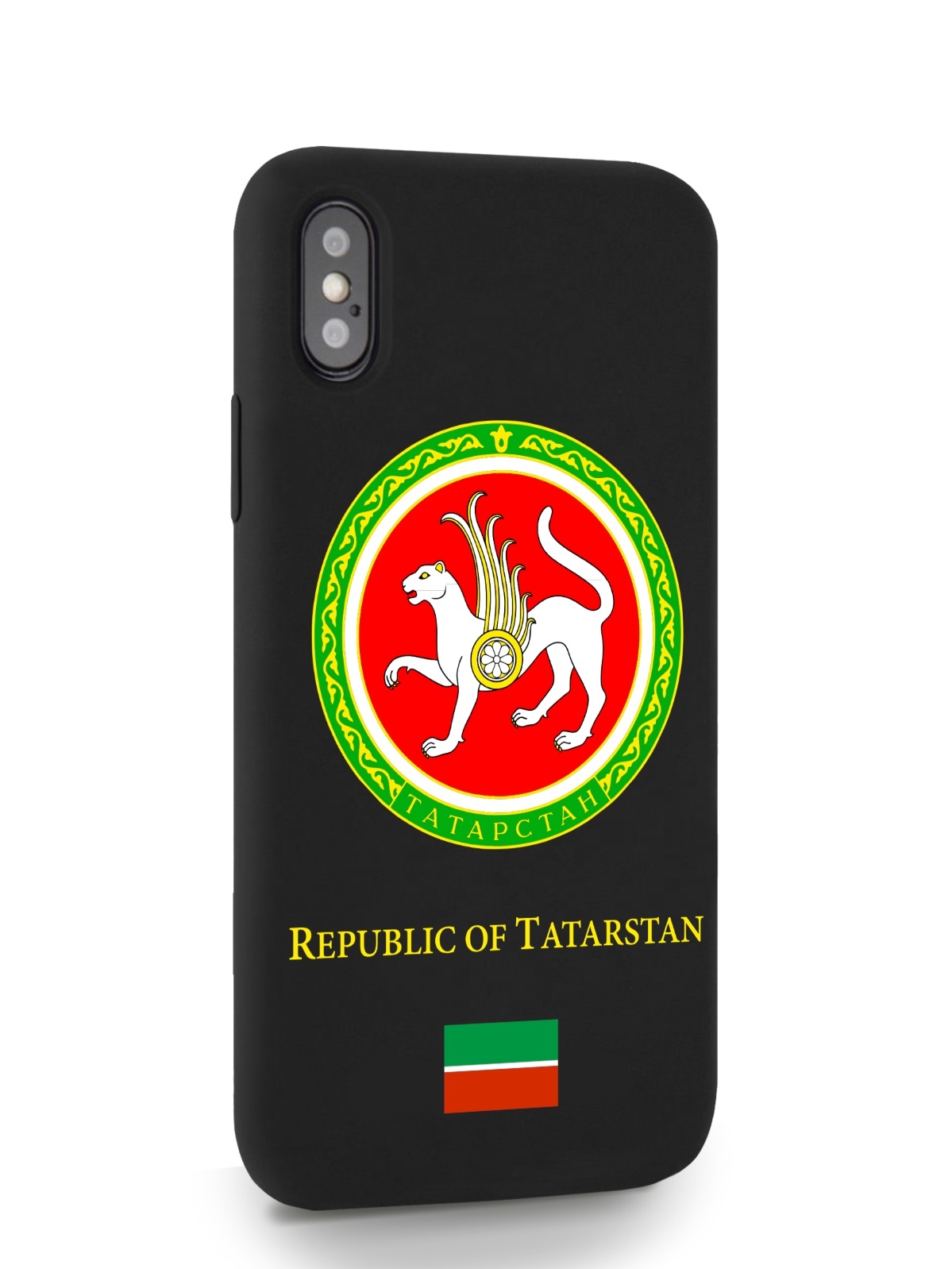 

Черный SignumCase для iPhone X/XS Герб Татарстана черный, iPhone X/XS Герб Татарстана