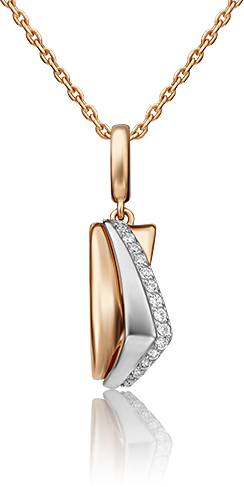 

Подвеска из белого золота/красного золота PLATINA jewelry 03-3143-00-401-1111-24, фианит, 03-3143-00-401-1111-24