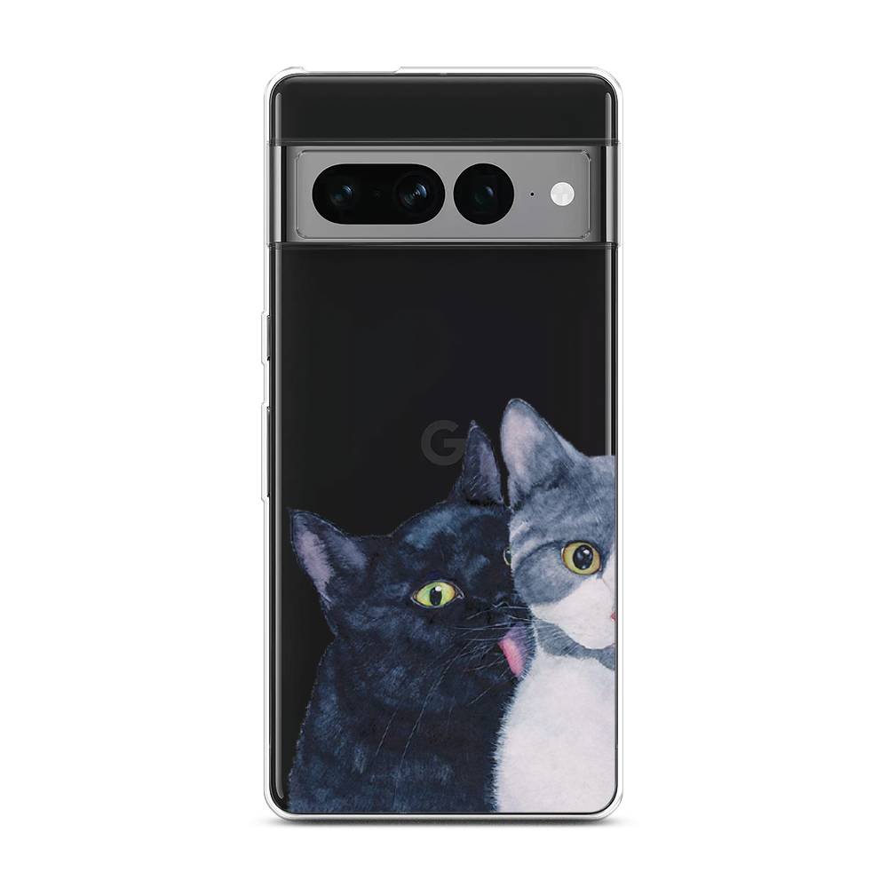 

Чехол Awog на Google Pixel 7 Pro "Кошачья любовь", Разноцветный
