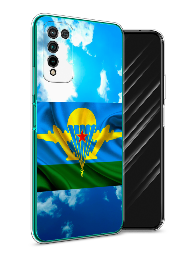 

Чехол Awog на Honor 10X Lite "ВДВ флаг в небесах", Синий;зеленый;желтый, 6104650-5