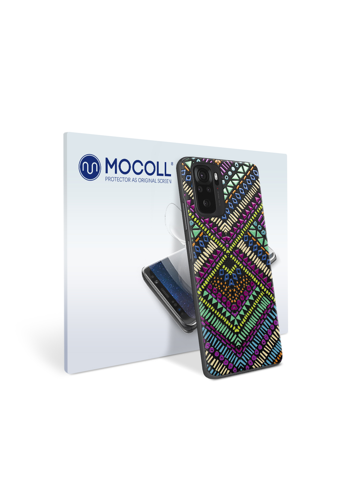 

Пленка защитная MOCOLL для задней панели Xiaomi Redmi Note 10 Богемный узор Бохо