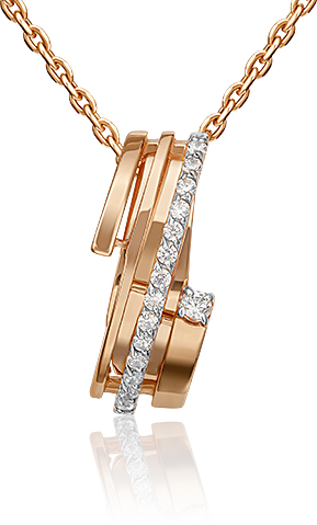 

Бегунок из красного золота PLATINA jewelry 03-3155-00-401-1110-23, фианит, 03-3155-00-401-1110-23