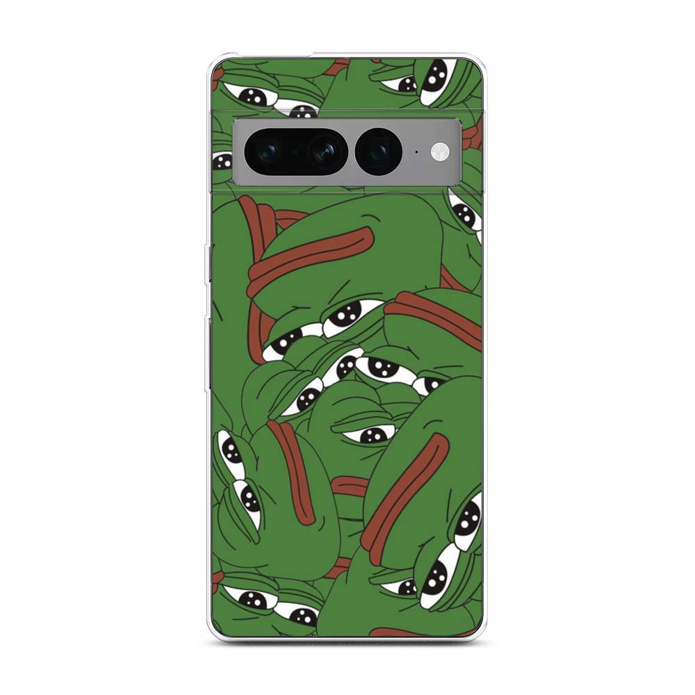 

Чехол Awog на Google Pixel 7 Pro "Печальный frog", Разноцветный