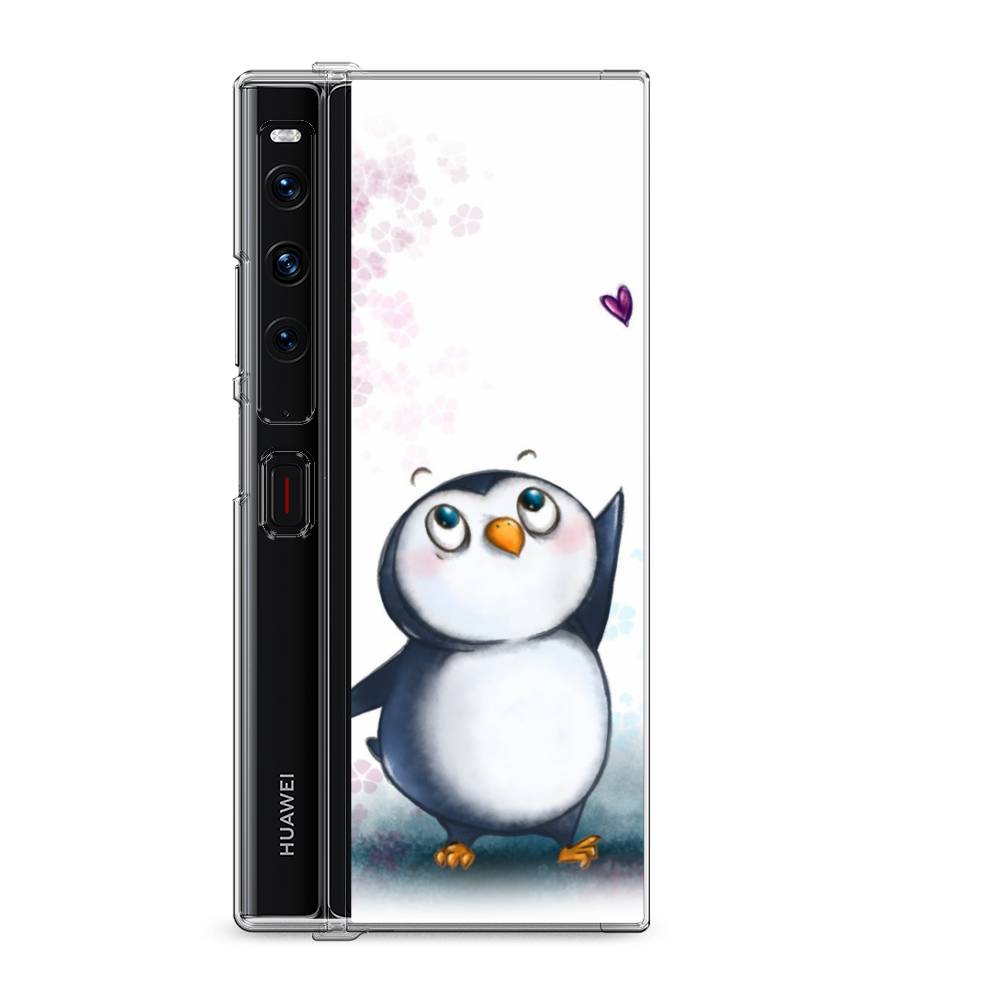 

Силиконовый чехол "Пингвин и сердечко" на Huawei Mate Xs 2 / Хуавеи Мате Xs 2