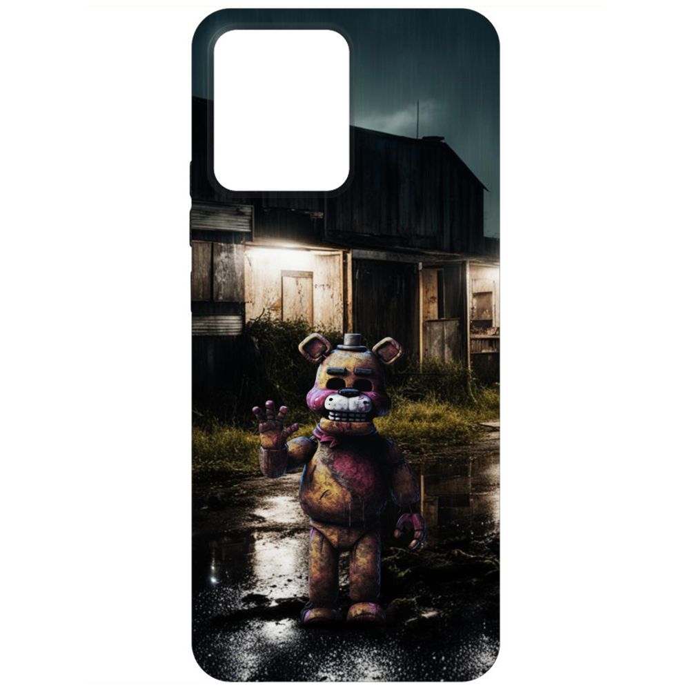 

Чехол-накладка Krutoff Case ФНАФ - Фредди под дождем для Realme Narzo 50i Prime черный