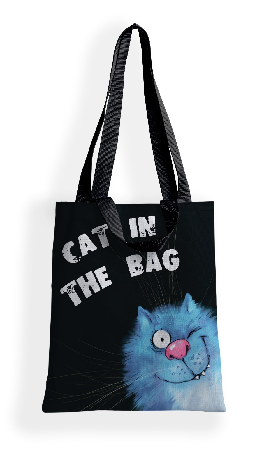 

Сумка-шоппер 8700 Синие коты Cat in the bag (35х40 см), Черный