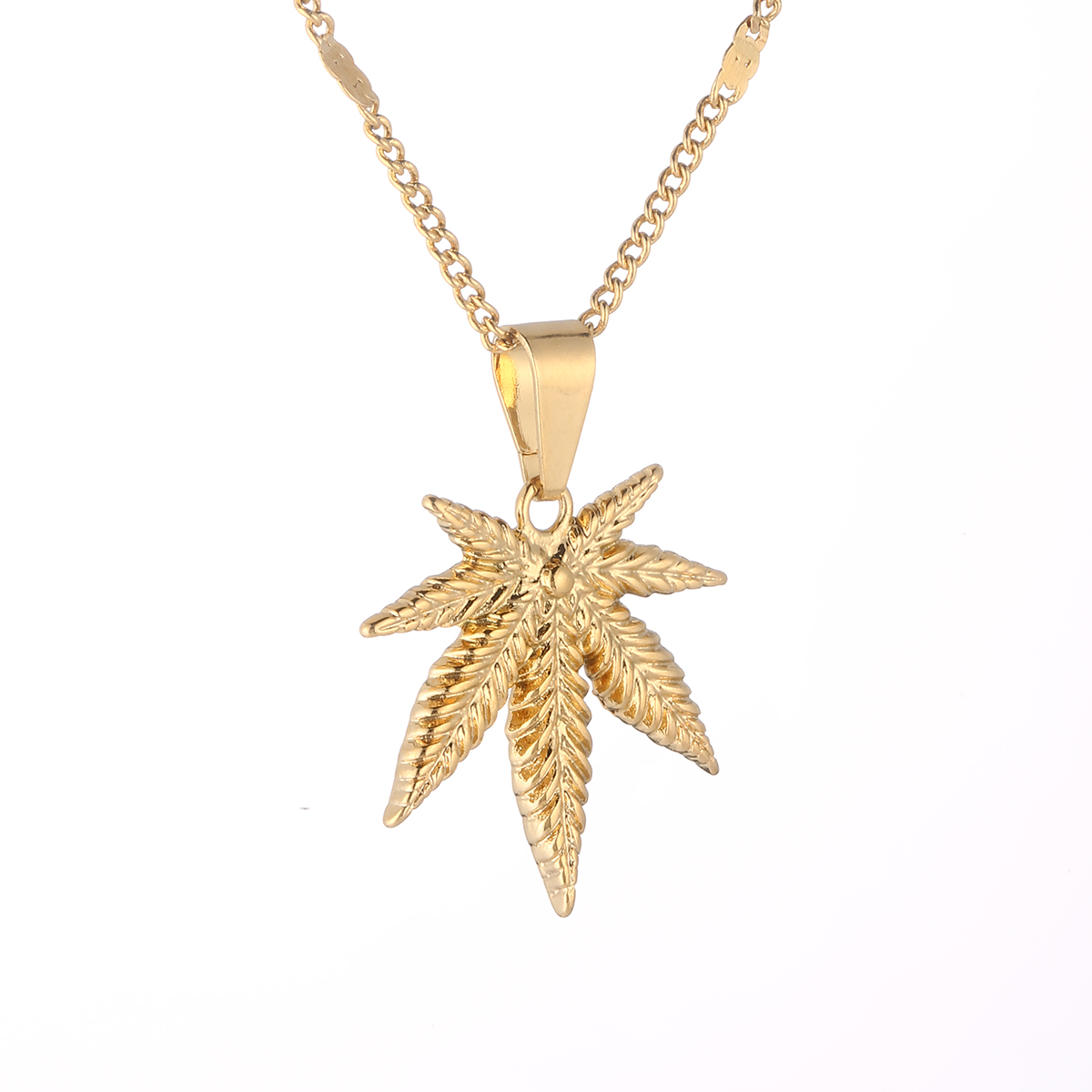 

Подвеска из бижутерного сплава Mprainbow leaf, Золотистый, leaf