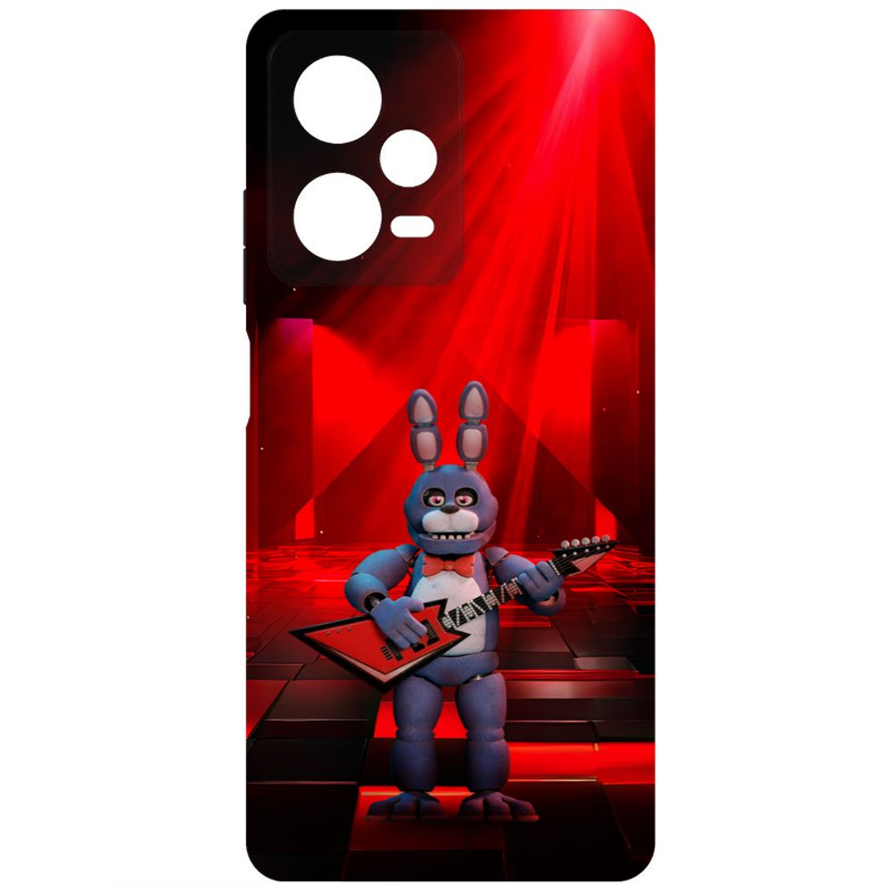 

Чехол-накладка Krutoff Case ФНАФ - Бонни с гитарой для Xiaomi Redmi Note 12 Pro+ 5G черный