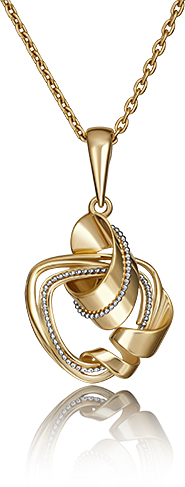 

Кулон из желтого золота PLATINA jewelry 03-2927-00-000-1130-64, 03-2927-00-000-1130-64