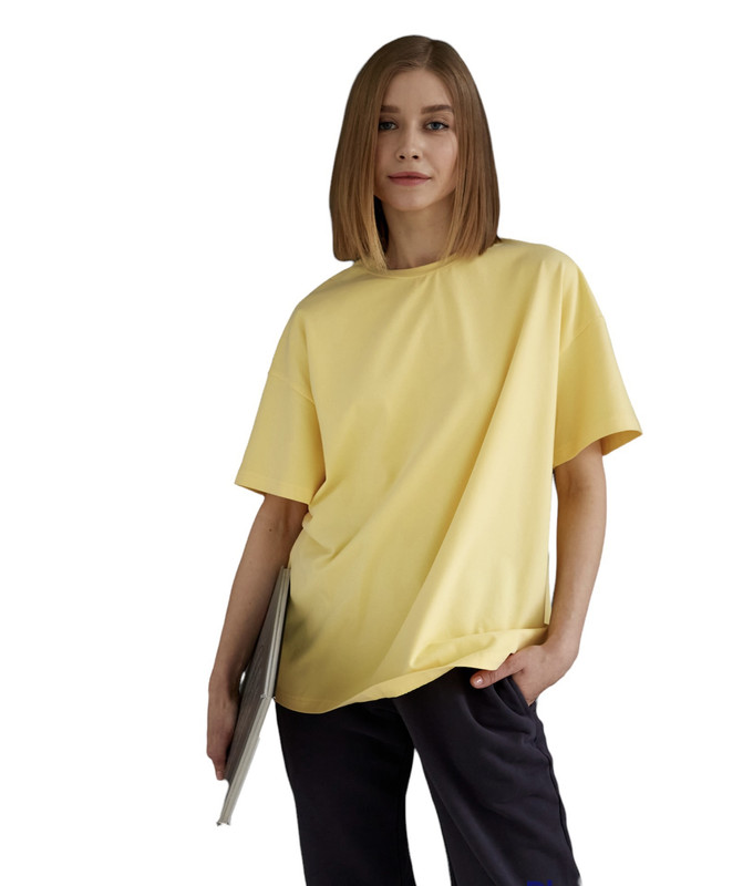 

Футболка женская lady Kruu 100021-14_20 желтая 46 RU, 100021-14_20