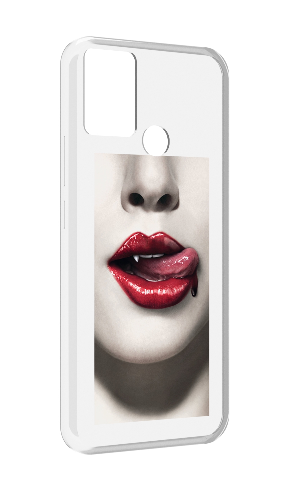 

Чехол MyPads губы-вампирши для Infinix Hot 11 Play, Прозрачный, Tocco