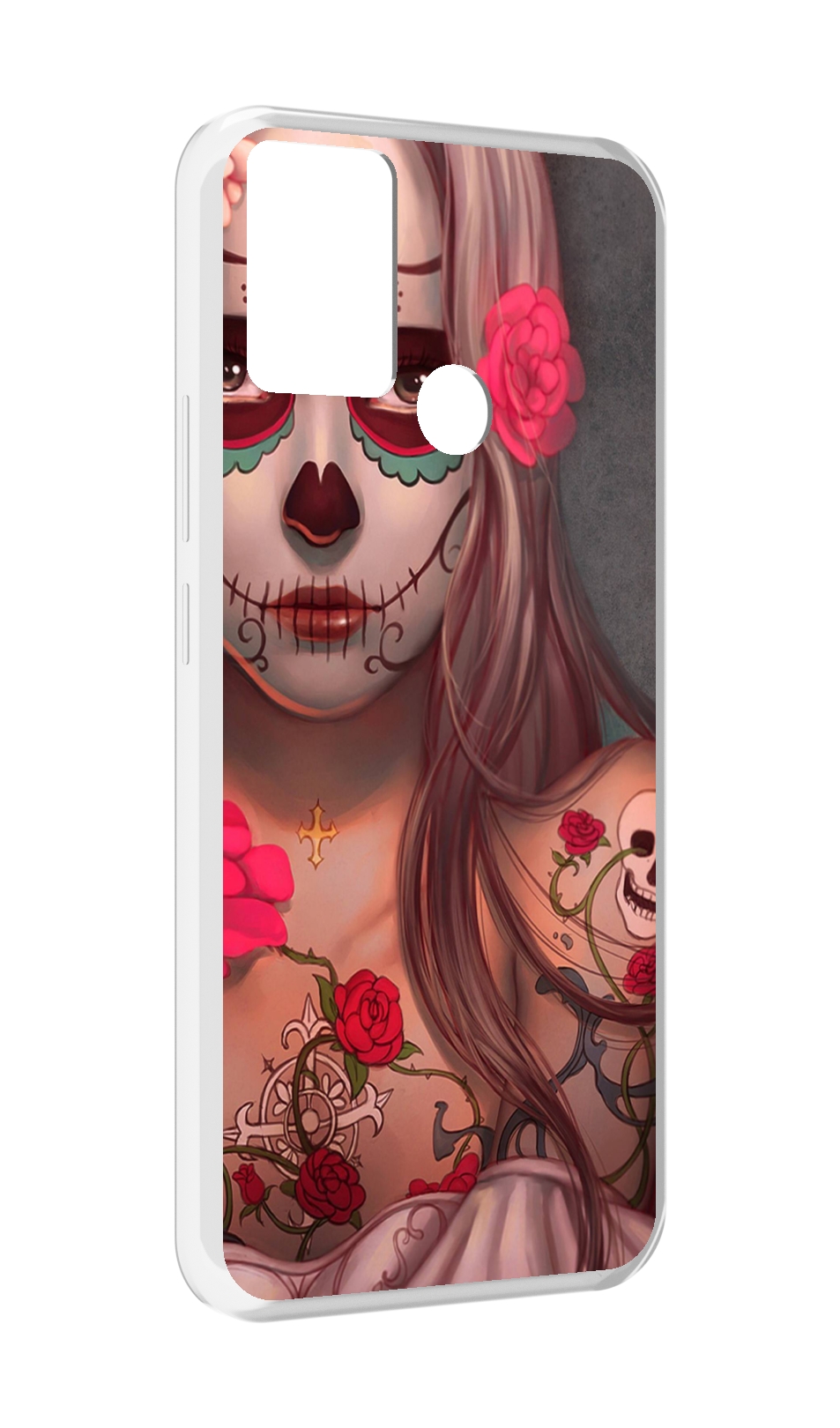 

Чехол MyPads девочка в рисунках для Infinix Hot 11 Play, Прозрачный, Tocco