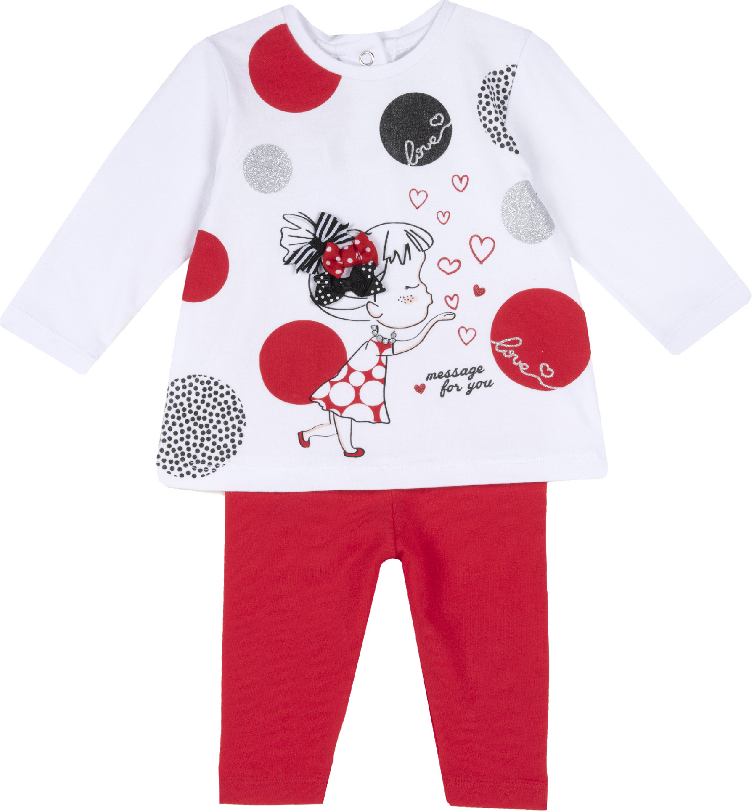 

Комплект одежды Chicco 09076642086037 цв. белый р. 86, 9076642